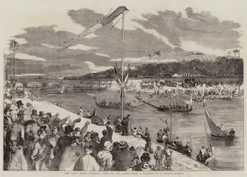 Die Pariser Feste, Orientalisches Turnier auf der Seine